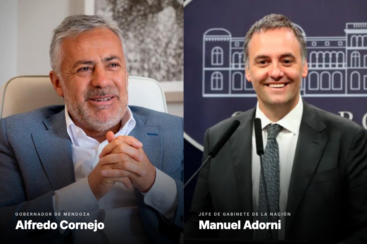 Adorni en Mendoza: los motivos por los cuales el rechazo de los mendocinos lo absorbe Cornejo y no el Jefe de Gabinete